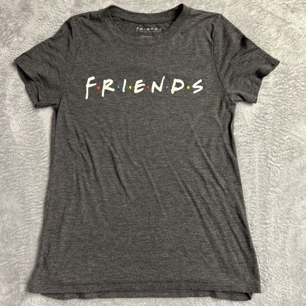 Friends T-Shirt Womens Top Sz. XS Gray